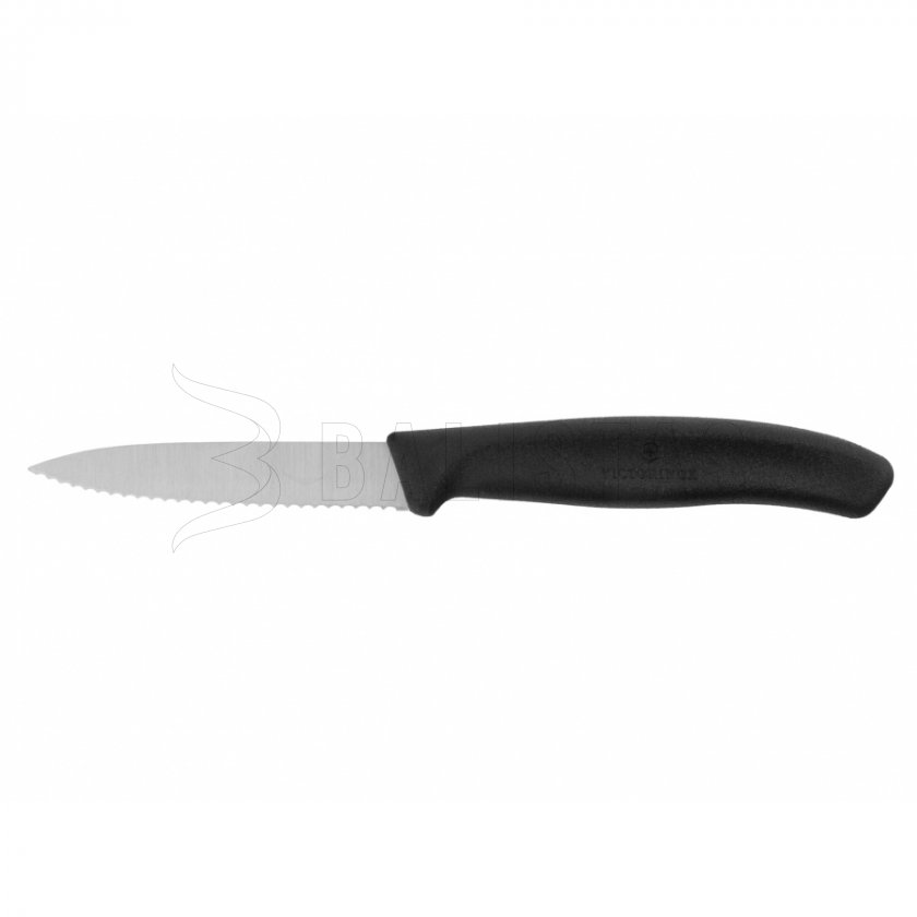 Nůž Victorinox na zeleninu zoubkovaný 6.7633 černý