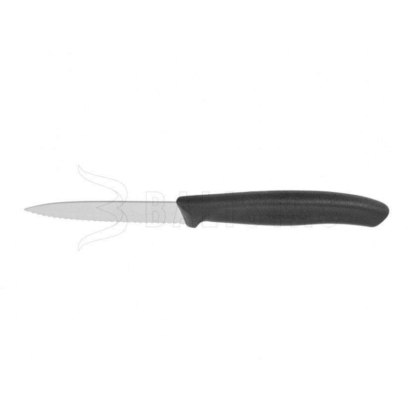 Nůž Victorinox na zeleninu zoubkovaný 6.7633 černý