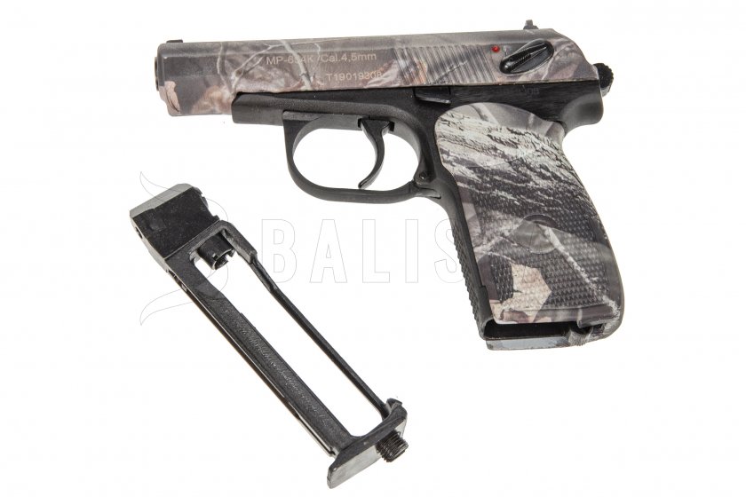Vzduchová pistole Baikal MP-654K-23 4,5mm camo