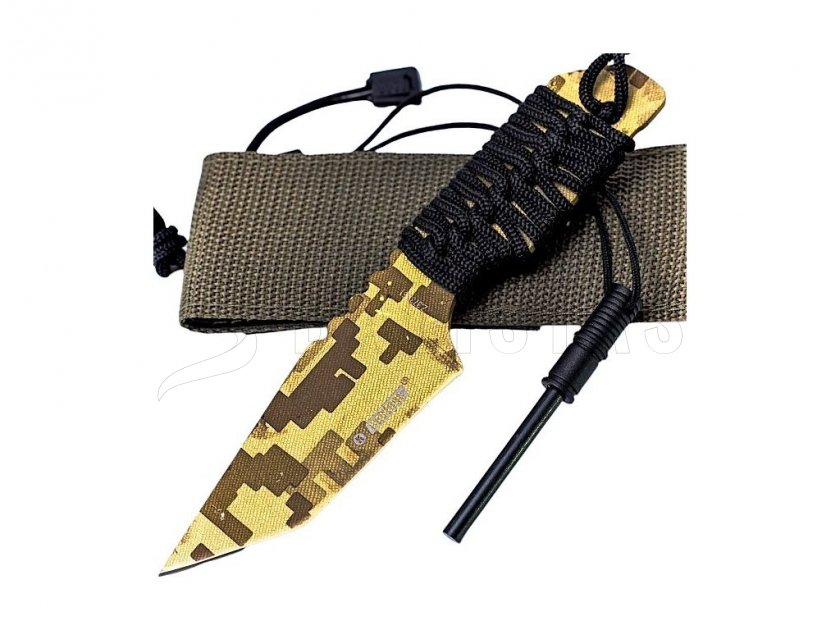 Survival nůž Kandar Digital Desert s křesadlem N126 1.jpg