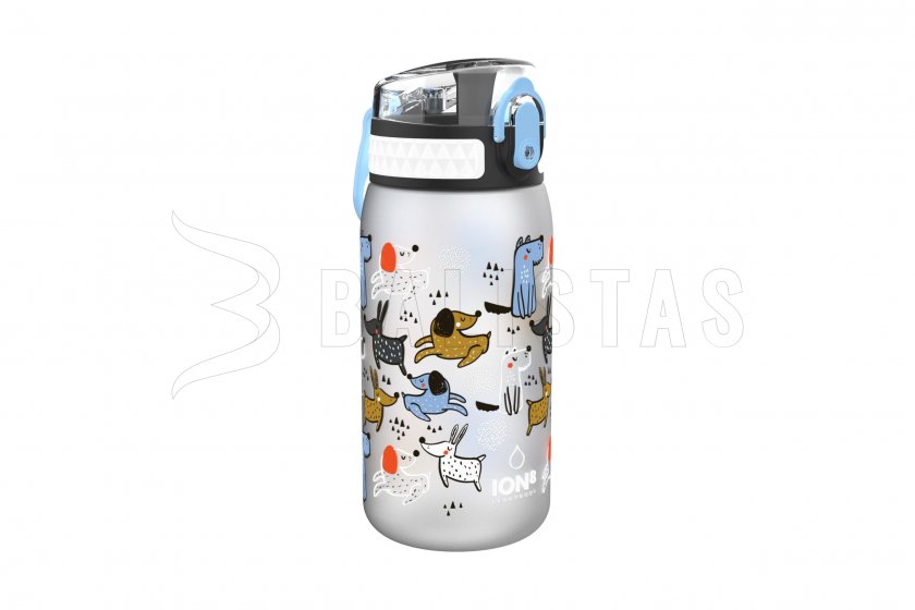Láhev ION8 Leak Proof 400ml Šedá se Psy