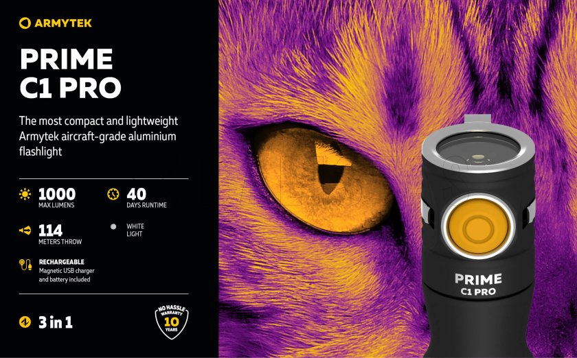 Svítilna Armytek Prime C1 Pro studené světlo 4