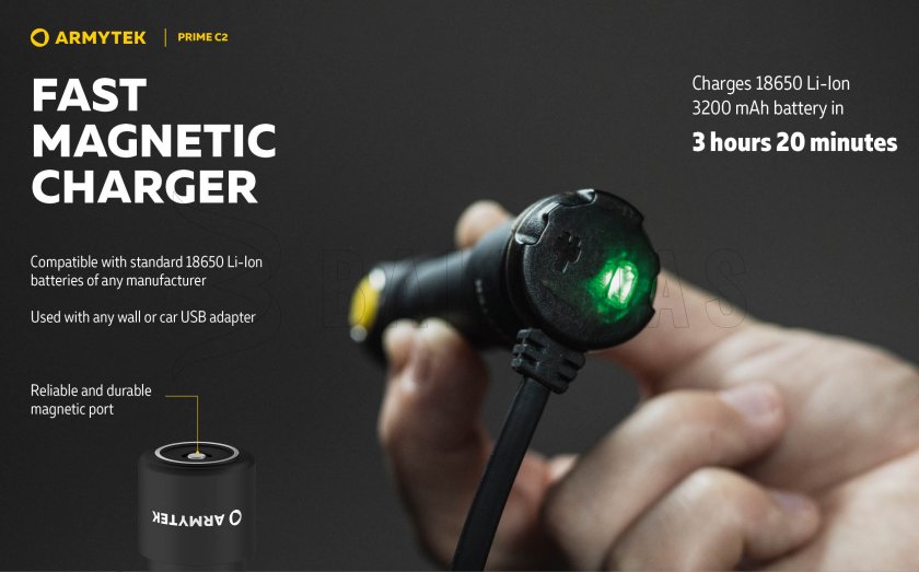 Svítilna Armytek Prime C2 - studené světlo 15