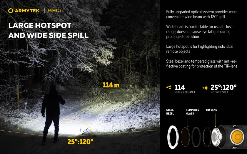 Svítilna Armytek Prime C2 - studené světlo 11