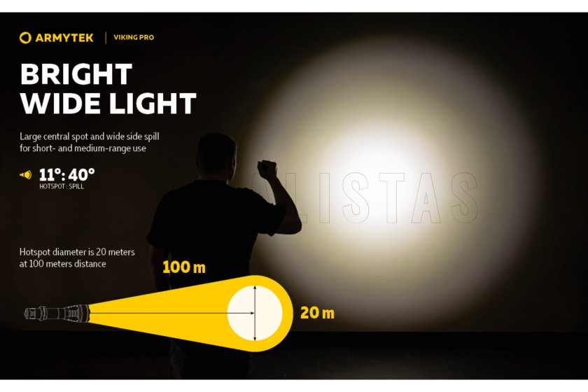 Svítilna Armytek Viking PRO studené světlo 14
