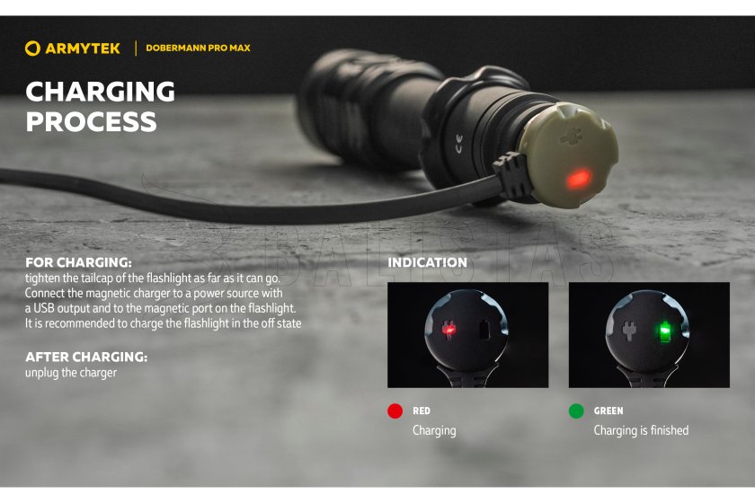 Svítilna Armytek Dobermann PRO MAX bílé světlo 29