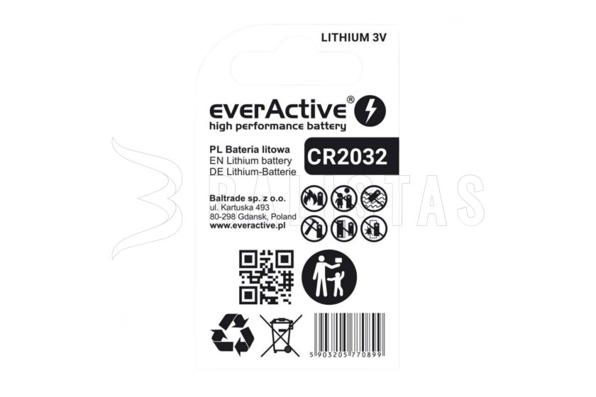 Baterie everActive CR2032 3