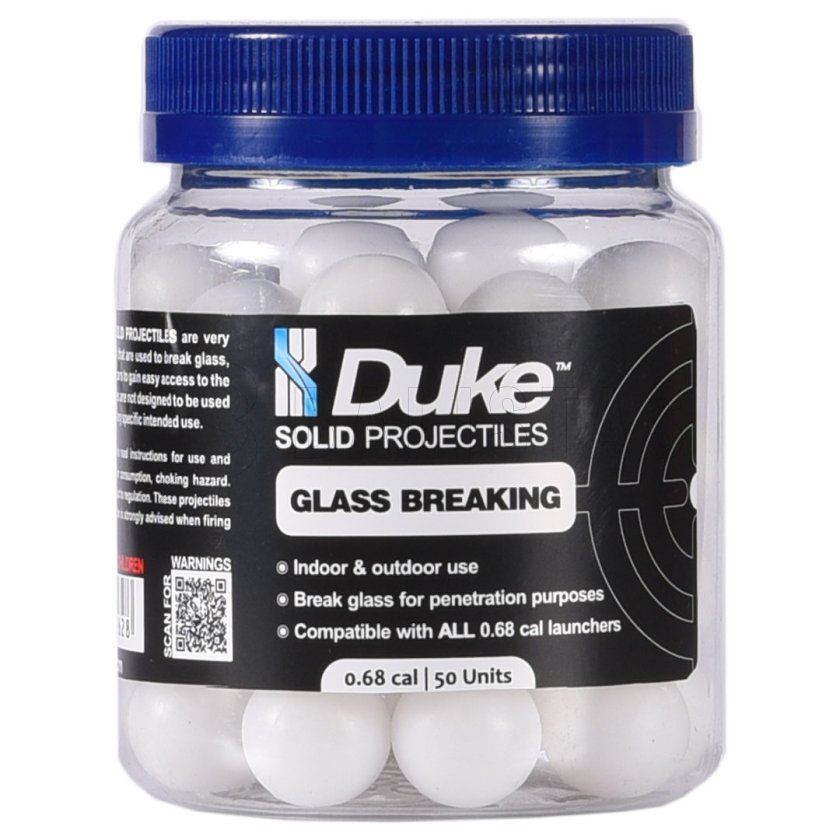Kuličky Duke Glass Breaking Solid Projectile .68 50 ks