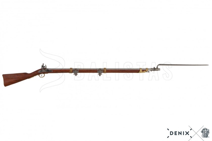 Replika Francouzská křesadlová puška s bajonetem, 1806