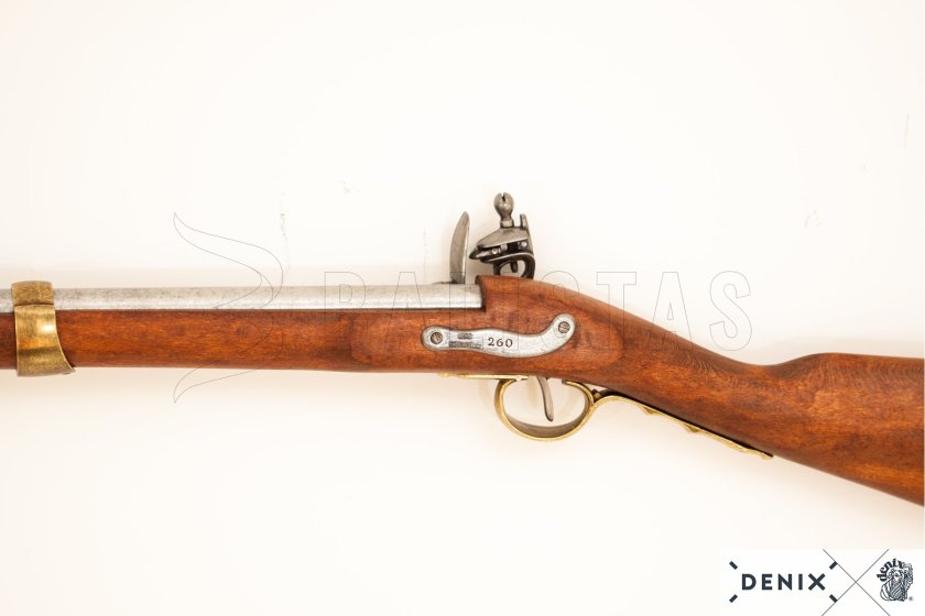 Replika Francouzská křesadlová puška s bajonetem, 1806 6