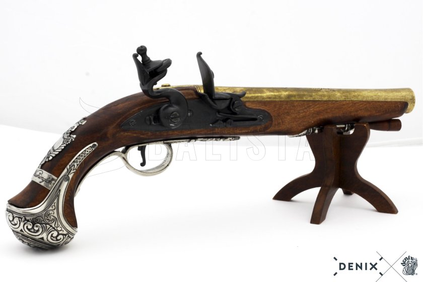 Replika křesadlové pistole generála George Washingtona, Anglie 18.stol. 3
