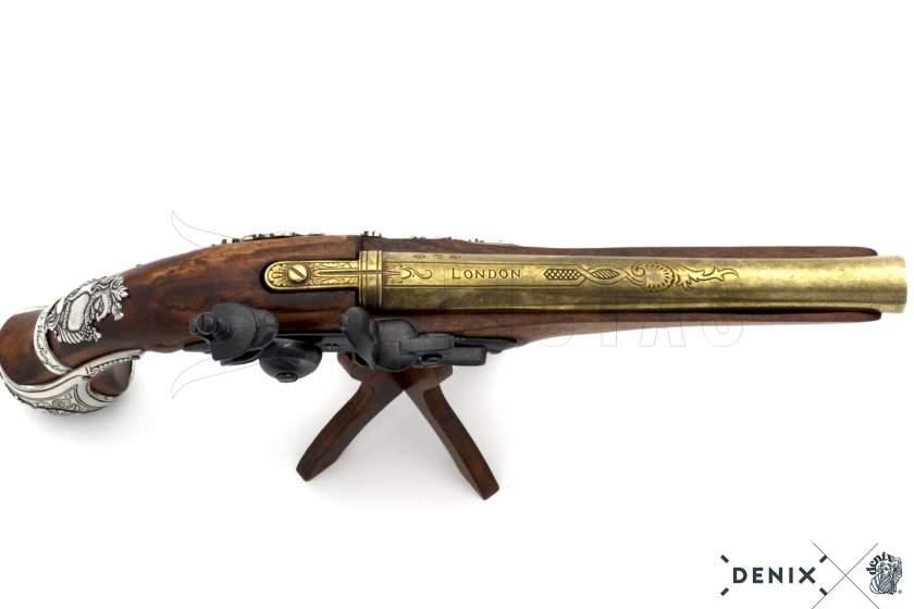 Replika křesadlové pistole generála George Washingtona, Anglie 18.stol. 18