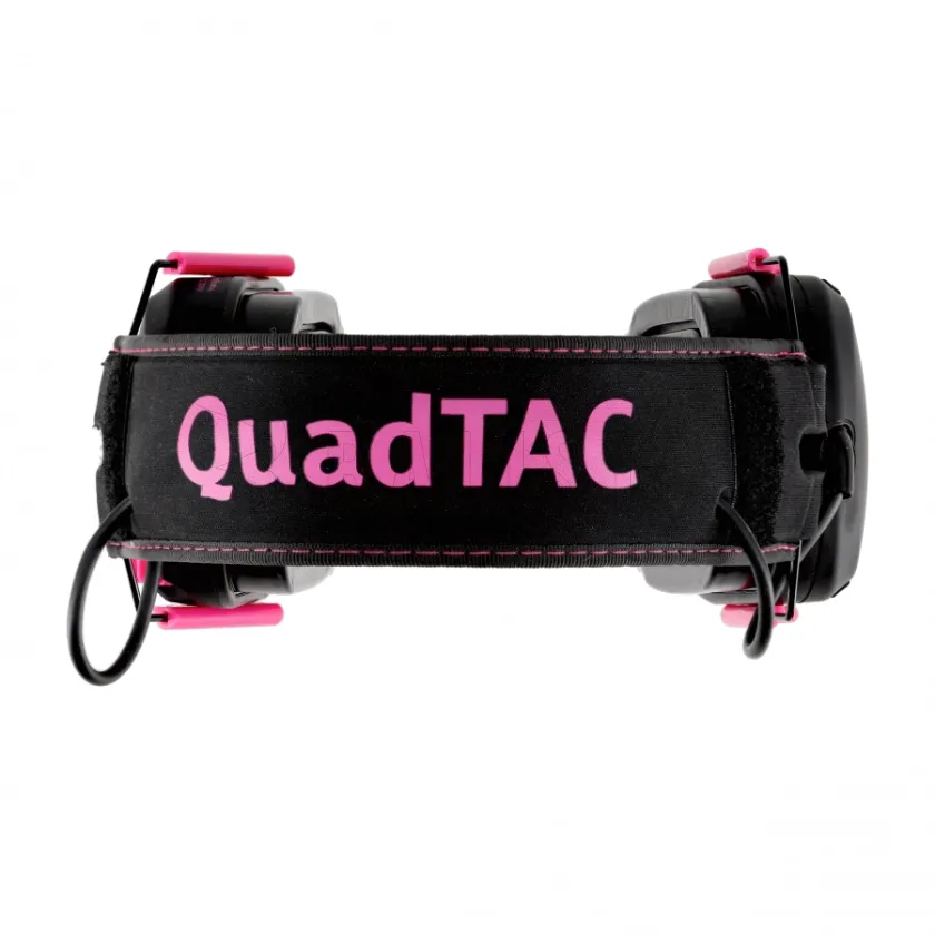 Aktivní střelecká sluchátka RealHunter Active ProSHOT QuadTAC Devil Pink 7