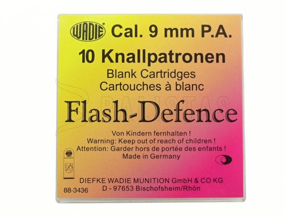 Plynové náboje Flash Defence 9mm pistole