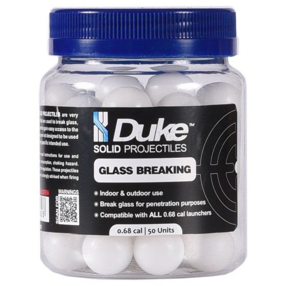 Kuličky Duke Glass Breaking Solid Projectile .68 50 ks