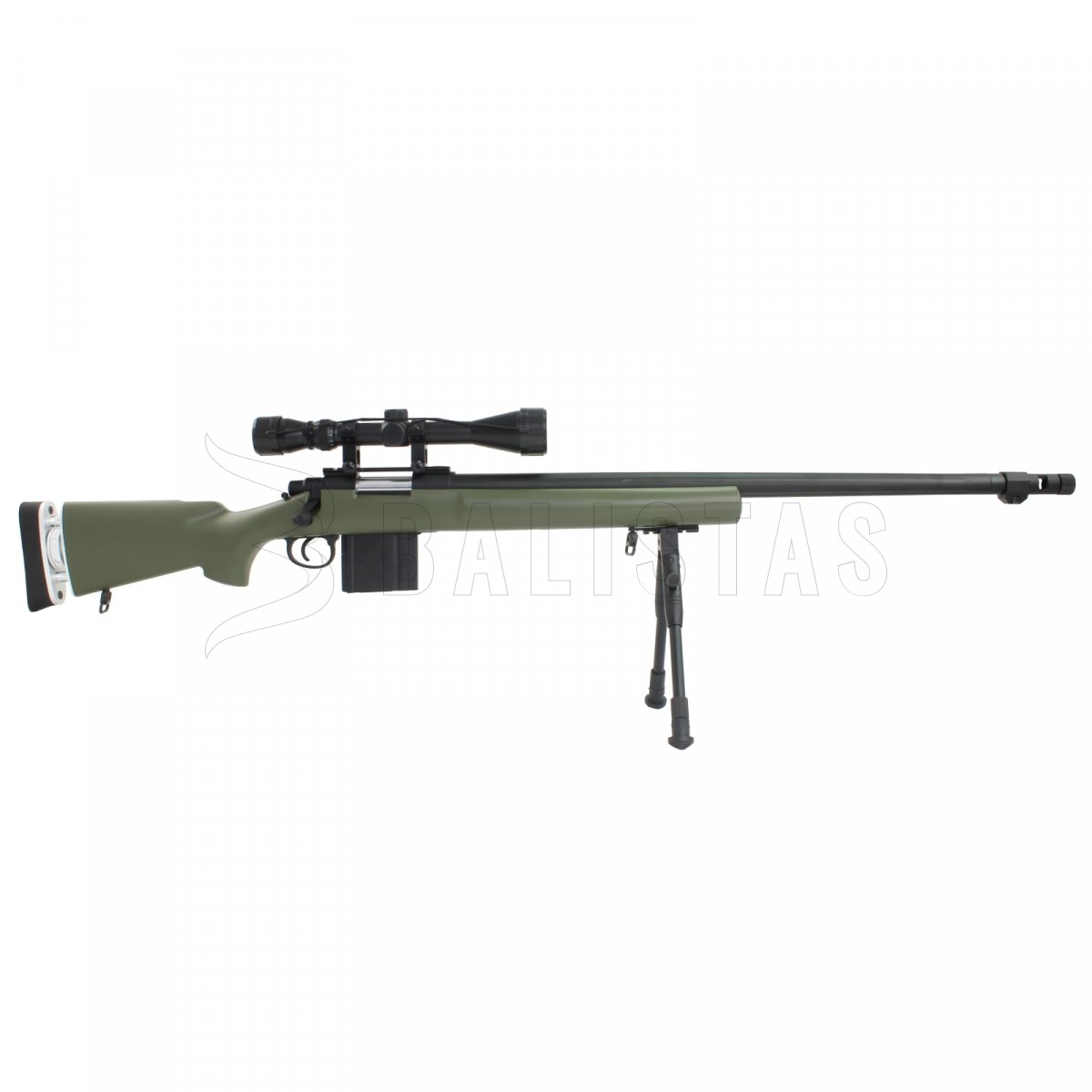 Airsoft sniper (MB4405 Green s puškohledem)