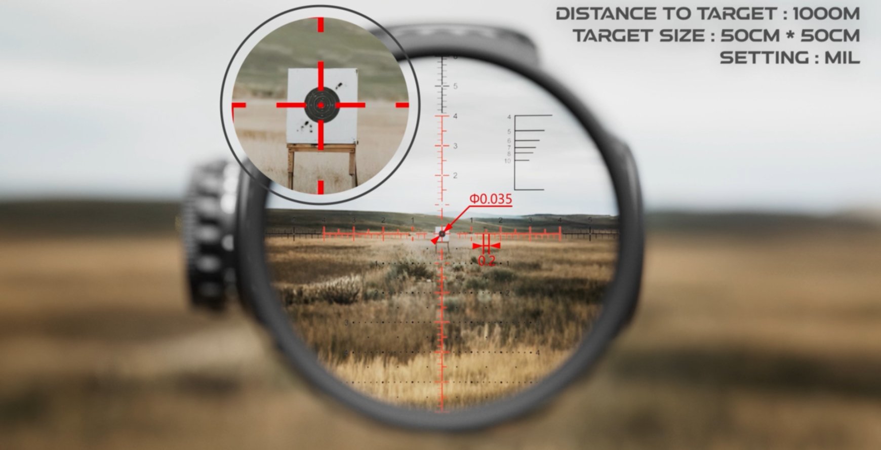 Puškohled Vector Optics Continental x6 6-36X56 FFP text 1